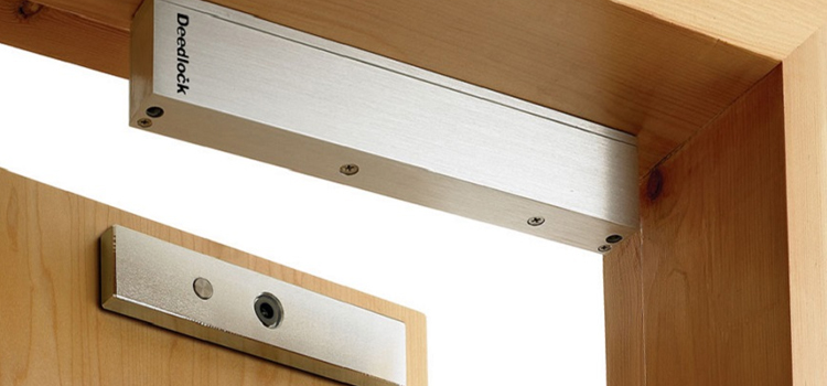 Magnetic lock installation Bret Harte